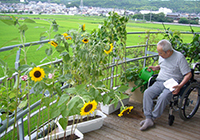 毎日ベランダの花や野菜に水やりをしてくださっています。