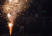 17日　夏祭り　最後に花火で大歓声！