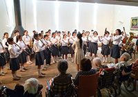 30日　松尾中学校吹奏楽部演奏会　総勢64名の大演奏会