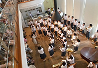 30日　松尾中学校吹奏楽部演奏会　総勢64名の大演奏会