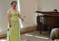 31日　アルト・ソプラノ・ピアノのサマーコンサートすばらしいお声の福田かおりさん
