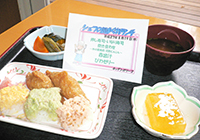 19日　シェフの気まぐれランチ 押し寿司といなり寿司が暑い夏に好評でした
