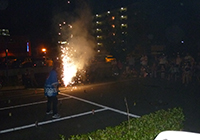 22日　夏祭り夜の部　吹上花火のフィナーレ