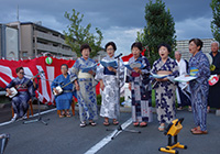 19日　夏祭り夜の部　若竹会の皆さまの民謡