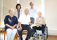 20日　敬老のお祝い会　100歳の方と記念写真