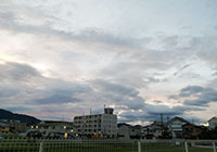 31日　夕方の西の空