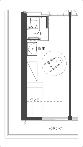 個室平面図